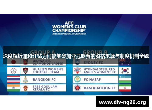 深度解析浦和红钻为何能够参加亚冠联赛的资格来源与制度机制全貌
